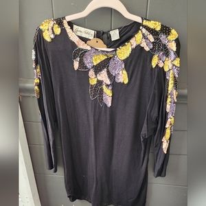 Vintage Jane Ashley Top with sequin embellishment